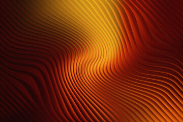 Abstract background with curved lines in warm colors of orange and brown