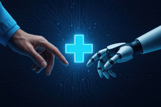 Human and Robot Interaction in Healthcare with Cross Symbol and Technology Background