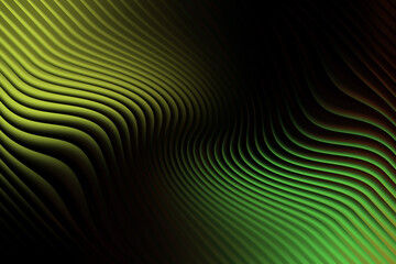 Abstract green and yellow wavy lines create a visually appealing background art