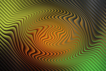 Abstract background with swirling lines in yellow, orange, and green colors