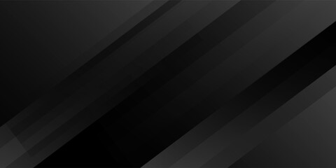 Black abstract background. Elegant dark diagonal shape elements. Modern luxury grey gradient graphic design.
