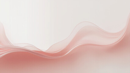 Ethereal Pink Wavy Fabric Flowing Against a Light Background abstract