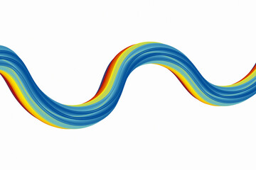 abstract rainbow wave