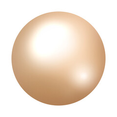pearl, cream beige color, 3D sphhere, bubble, ball, button, PNG, transparent