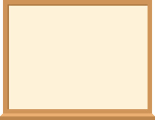 Empty brown wooden board