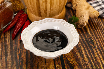 Asian unagi sauce in the bowl
