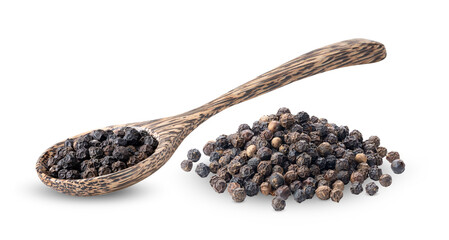 Peppercorn isolated on transparent png ( image from camera )