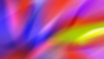 Gradient background with grainy texture. Blue, pink, purple, yellow and green color.