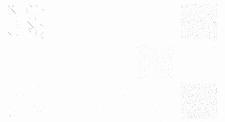 A complex abstract pattern with varying densities and textures, creating a visually intriguing composition.