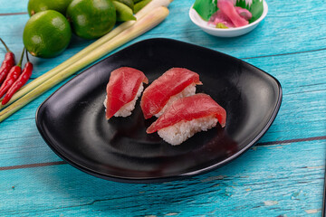 Japanese sushi with tuna fish