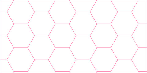 Pink geometric hexagon pattern vector illustration for abstract technology wallpaper texture backdrop