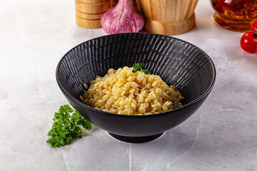 Boiled ptitim grain wheat pasta