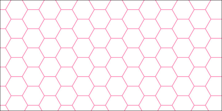 The pink seamless abstract hexagon honeycomb geometric pattern vector illustration forms a textured backdrop structure suitable for a technology wallpaper design