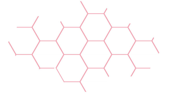 Abstract geometric hexagonal pattern for technology and science design illustration texture blue backdrop