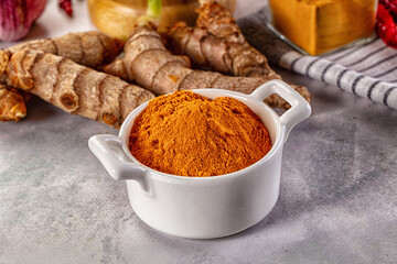 Indian tumeric cumin dry powder