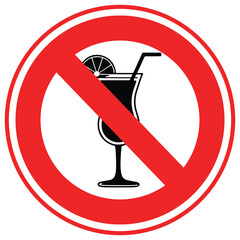 No Martini  Vector Icon which can easily modify or edit