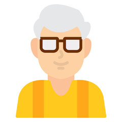 Elderly AI Mentor Icon