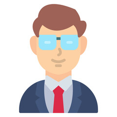 Avatar with Glasses Icon