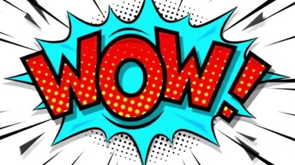 Dynamic comic book style 'WOW' explosion bursting with vibrant energy and excitement - Powered by Adobe