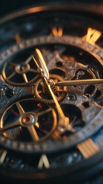 Golden Clockwork Gears
