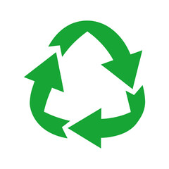 Go green: Vibrant, modern recycling symbol graphic