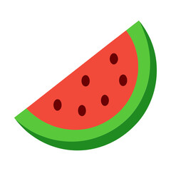 Fototapeta premium Refreshing watermelon slice graphic art design