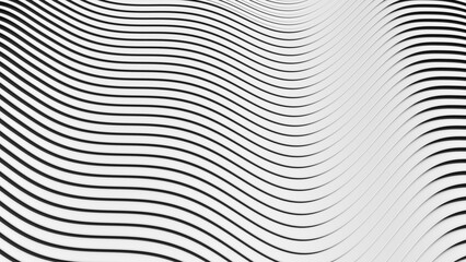 Abstract geometric background with lines in waves pattern