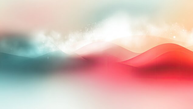 Abstract, vibrant flowing layers in a soft color palette