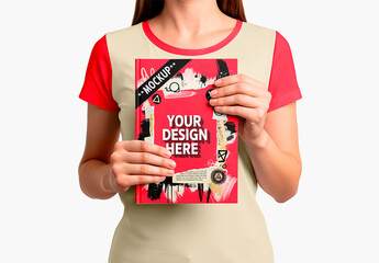 Hands Of Person Holding A Book Mockup