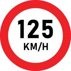 Driving speed limit 10 mph road sign. Speed limit road sign icon set, from 195 to 180 km/h. Traffic regulation symbols. driving speed limit forty 185 sign. printable traffic signs and symbols. Speed