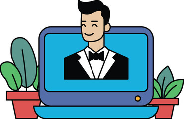 A man in a suit and tie is smiling at the camera