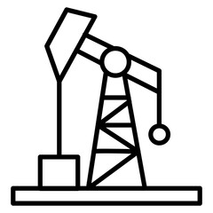 Oilfield Landscape Icon