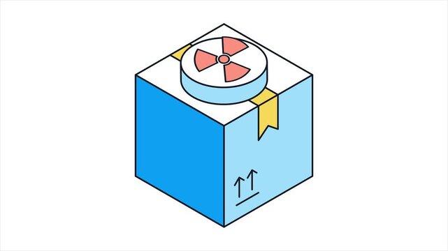Radioactive Parcel Animated Mp4 File