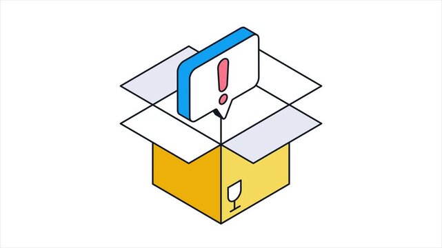 Parcel Issue Animated Mp4 File