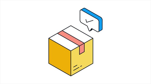 Delivery Confirmation Animated Mp4 File 