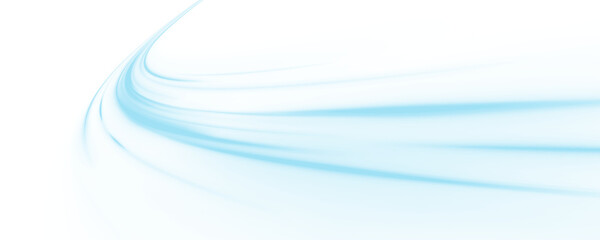 Glowing curved lines in shades of blue form abstract airflow patterns. Ideal for illustrating innovation, clarity, and motion in modern digital design.