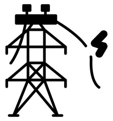Naklejka premium Grid Failure Icon
