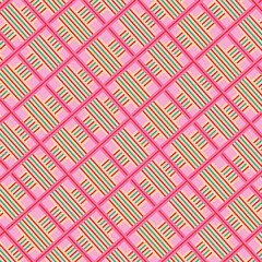 Colorful Abstract Plaid Pattern with Cozy Flannel Texture. Winter checked abstract design for tartan and gingham shirt prints. Line and square geometric lumberjack art perfect for fabric, fashion