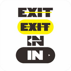 Emergency Exit Sign Vector Icon