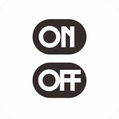 Power Off and On Button Icon Vector