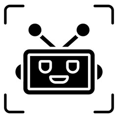 Simple Chatbot Robot Icon