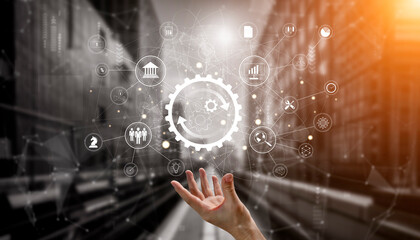 A business process automation and operations management system. A concept for integrating and automating core business functions for efficiency. Motif