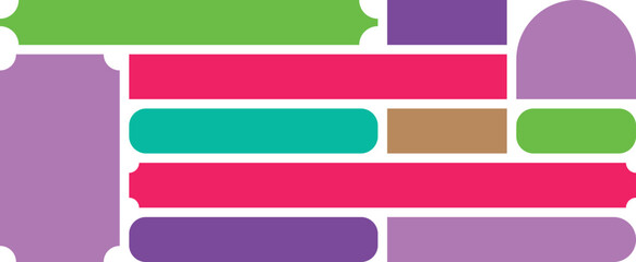 Modern bento grid template vector. UI UX design.