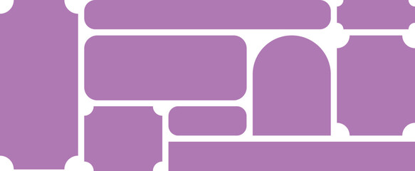 Single color bento grid vector illustration. UI UX design. 