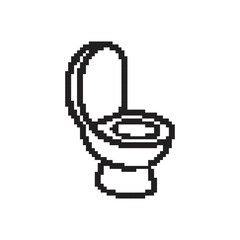 closet pixel art, vector illustration on isolated background.