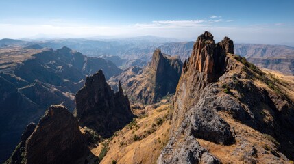 Obraz premium Simien Peaks and Danakil Plains 