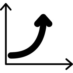 Growth Arrow on Chart Illustration