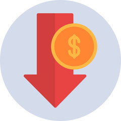 Illustration of Cost Reduction with Downward Arrow