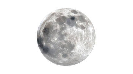 Close up view of the textured surface of the full moon