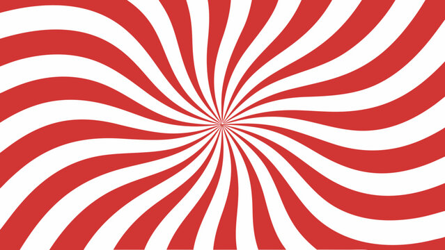 Dynamic red and white swirling radial burst pattern creating energetic visual appeal for modern designs
